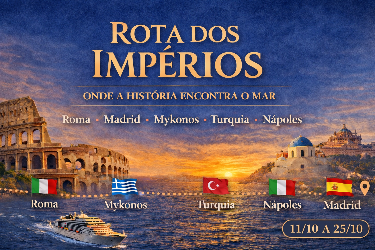 Viagem Rigue · Rota dos Impérios