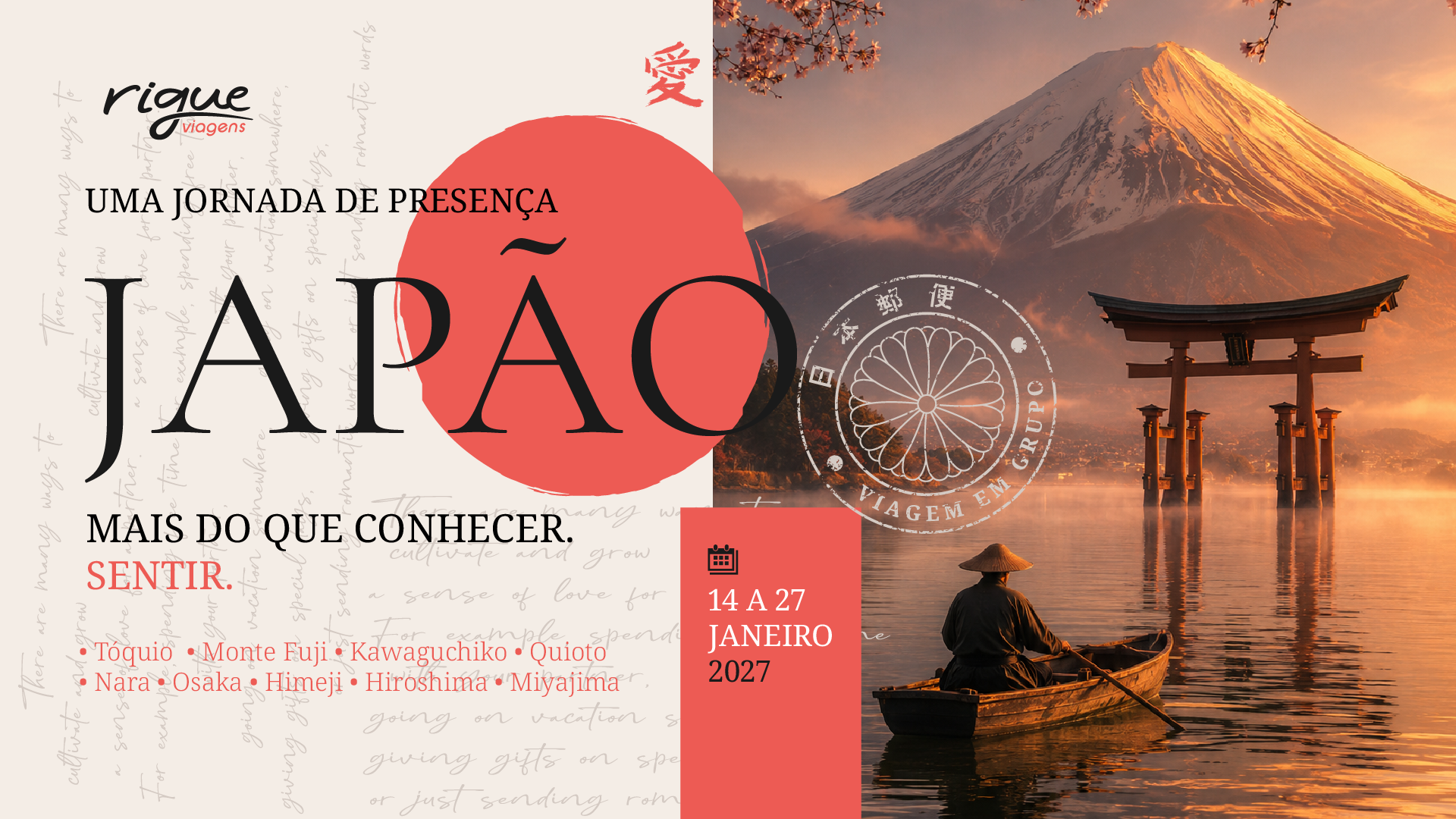Viagem Rigue · Japão